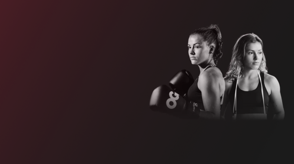 Karoliina Arm MMA fighter posing render background